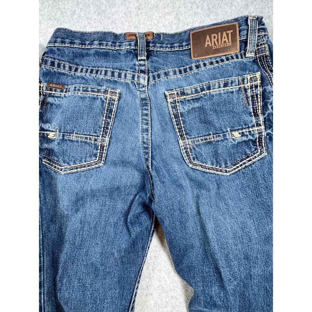 Ariat M4 Relaxed Boot Cut Jeans Mens 31x30 Medium Wash Denim Western Workwear